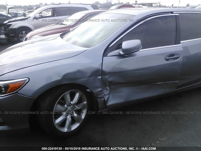 JH4KC1F38EC004471 - 2014 ACURA RLX GRAY photo 6