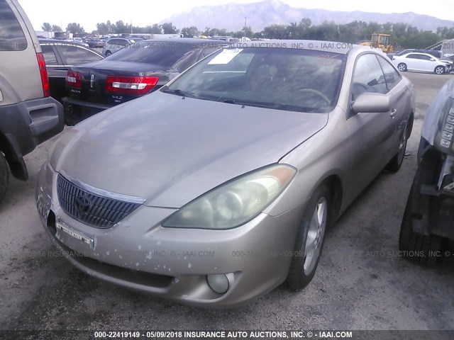 4T1CA30P04U015519 - 2004 TOYOTA CAMRY SOLARA SE/SLE BEIGE photo 2