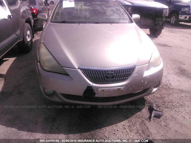 4T1CA30P04U015519 - 2004 TOYOTA CAMRY SOLARA SE/SLE ბეჟი ფოტო 6