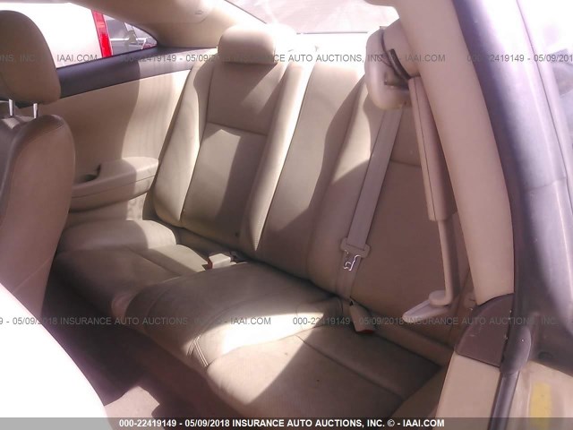 4T1CA30P04U015519 - 2004 TOYOTA CAMRY SOLARA SE/SLE ბეჟი ფოტო 8