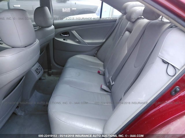 JTNBB46K983044958 - 2008 TOYOTA CAMRY HYBRID RED photo 8