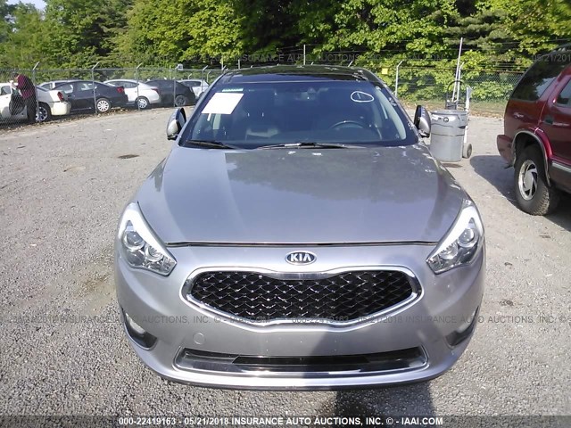 KNALN4D75E5121854 - 2014 KIA CADENZA PREMIUM/LIMITED SILVER photo 6