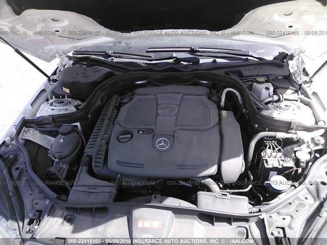 WDDHF8JB8DA724525 - 2013 MERCEDES-BENZ E 350 4MATIC WHITE photo 10