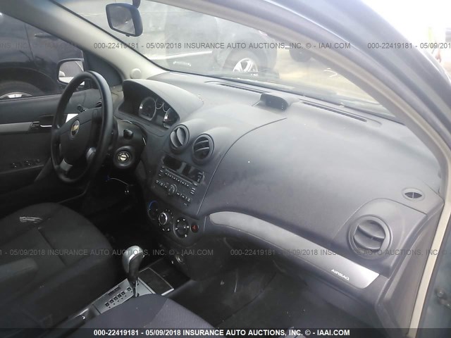 KL1TD5DE3AB124720 - 2010 CHEVROLET AVEO LS/LT 绿色 照片 5