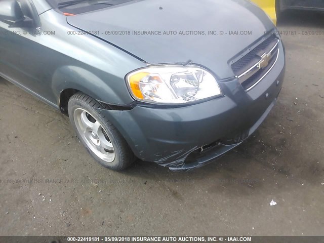 KL1TD5DE3AB124720 - 2010 CHEVROLET AVEO LS/LT 绿色 照片 6