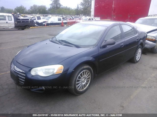 1C3EL56RX4N392501 - 2004 CHRYSLER SEBRING LXI Dark Blue photo 2