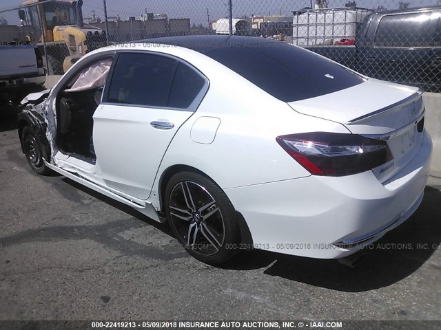1HGCR2F62GA156122 - 2016 HONDA ACCORD SPORT 白色 照片 3