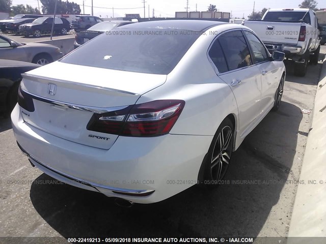 1HGCR2F62GA156122 - 2016 HONDA ACCORD SPORT 白色 照片 4
