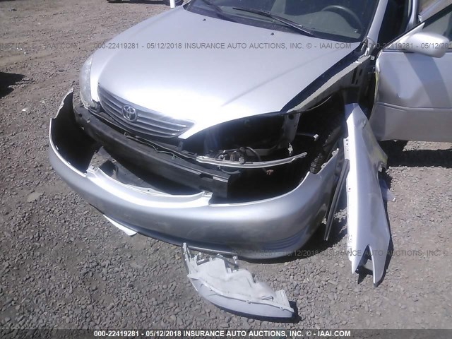 4T1BE32K75U559762 - 2005 TOYOTA CAMRY LE/XLE/SE ვერცხლისფერი ფოტო 6