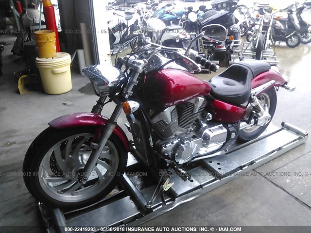 1HFSC55084A010089 - 2004 HONDA VTX1300 C RED photo 2