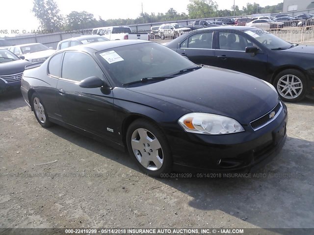 2G1WL16CX69412913 - 2006 CHEVROLET MONTE CARLO SS შავი ფოტო 1