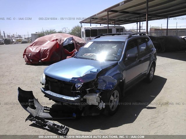 JF2SH6BC1AH797939 - 2010 SUBARU FORESTER XS Көк фото 2
