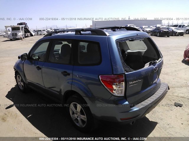 JF2SH6BC1AH797939 - 2010 SUBARU FORESTER XS Көк фото 3