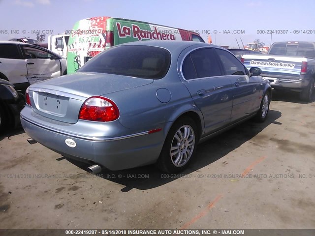 SAJWA01TX5FN17991 - 2005 JAGUAR S-TYPE Light Blue photo 4