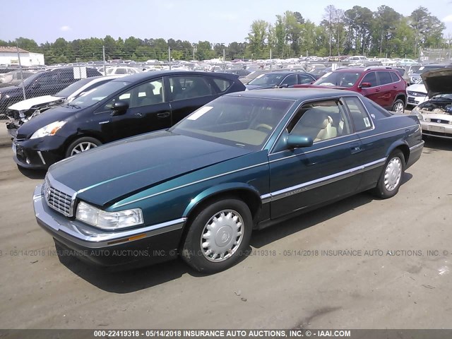 1G6EL12Y3RU605516 - 1994 CADILLAC ELDORADO TEAL photo 2