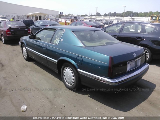 1G6EL12Y3RU605516 - 1994 CADILLAC ELDORADO TEAL photo 3