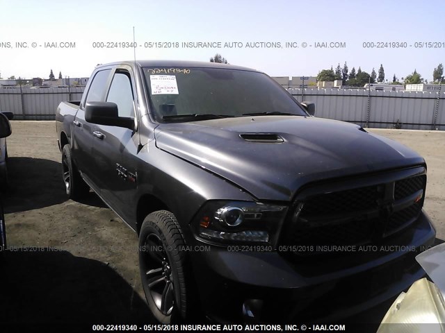 1C6RR7MT8HS625182 - 2017 RAM 1500 SPORT BLACK photo 1