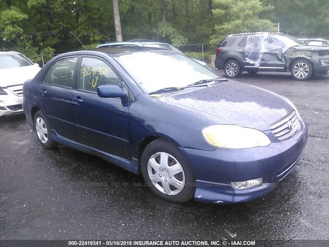 2T1BR32E64C281189 - 2004 TOYOTA COROLLA CE/LE/S BLUE photo 1