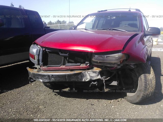 1GNET16P646218946 - 2004 CHEVROLET TRAILBLAZER EXT LS/EXT LT RED photo 6