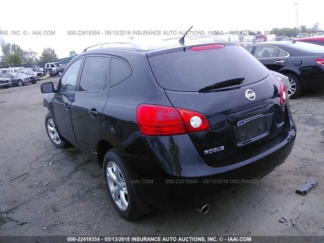 JN8AS58V49W160389 - 2009 NISSAN ROGUE S/SL BLACK photo 3