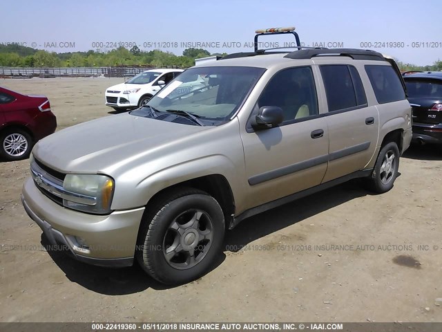 1GNET16S556192121 - 2005 CHEVROLET TRAILBLAZER EXT LS/EXT LT GOLD photo 2