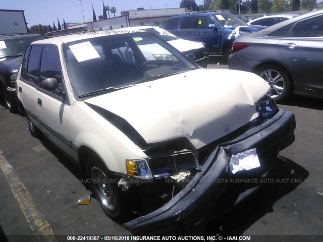 JHMEY3849KS003136 - 1989 HONDA CIVIC WAGOVAN CREAM photo 1