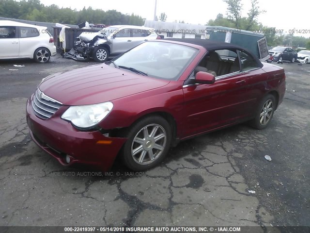 1C3LC55R28N643641 - 2008 CHRYSLER SEBRING TOURING RED photo 2