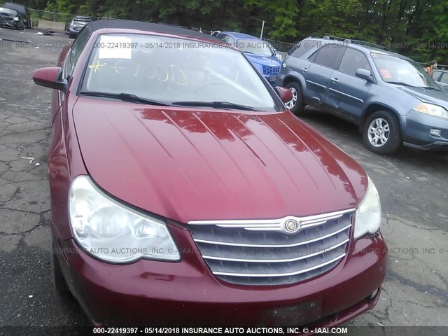 1C3LC55R28N643641 - 2008 CHRYSLER SEBRING TOURING RED photo 6