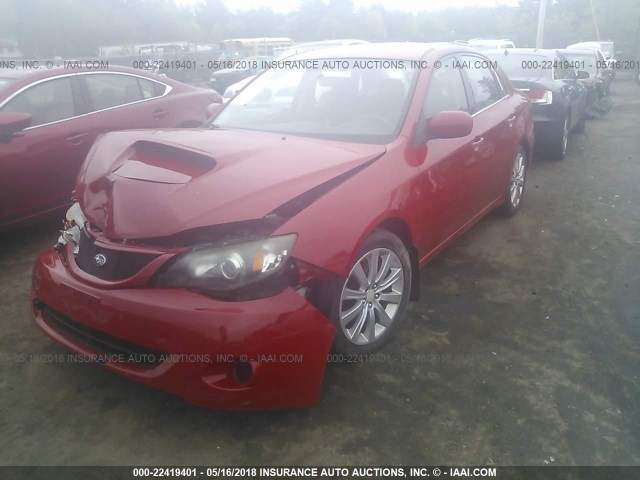 JF1GE74698G509035 - 2008 SUBARU IMPREZA WRX RED photo 2