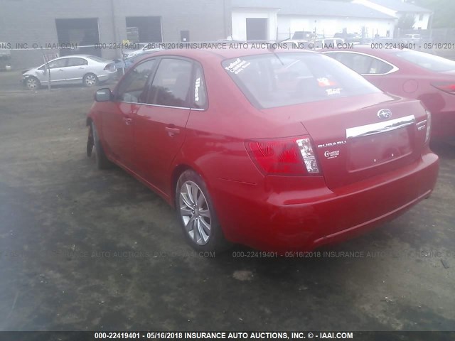 JF1GE74698G509035 - 2008 SUBARU IMPREZA WRX RED photo 3