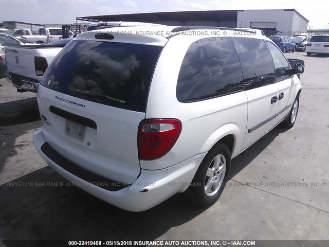 1D4GP24RX6B666619 - 2006 DODGE GRAND CARAVAN SE WHITE photo 4