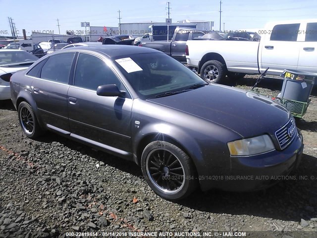 WAUZL64B31N124326 - 2001 AUDI A6 4.2 QUATTRO GRAY photo 1