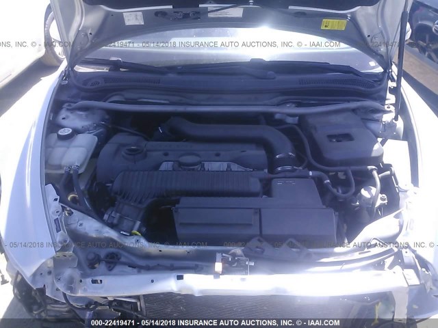 YV1672MK3C2286197 - 2012 VOLVO C30 T5 SILVER photo 10