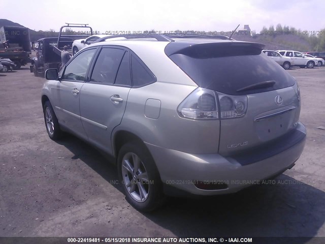 JTJHW31U362005689 - 2006 LEXUS RX 400 BEIGE photo 3