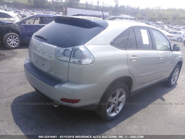 JTJHW31U362005689 - 2006 LEXUS RX 400 BEIGE photo 4