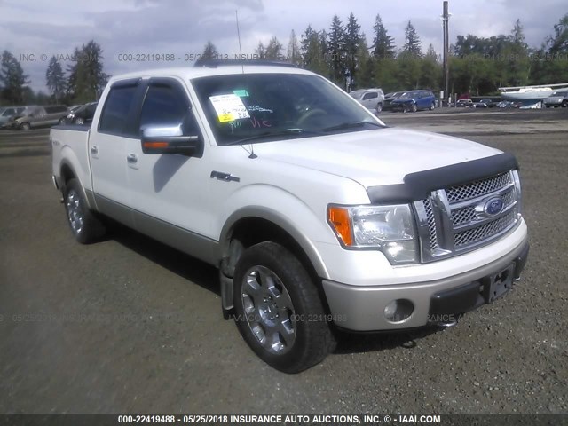 1FTFW1EV7AFB79025 - 2010 FORD F150 SUPERCREW WHITE photo 1