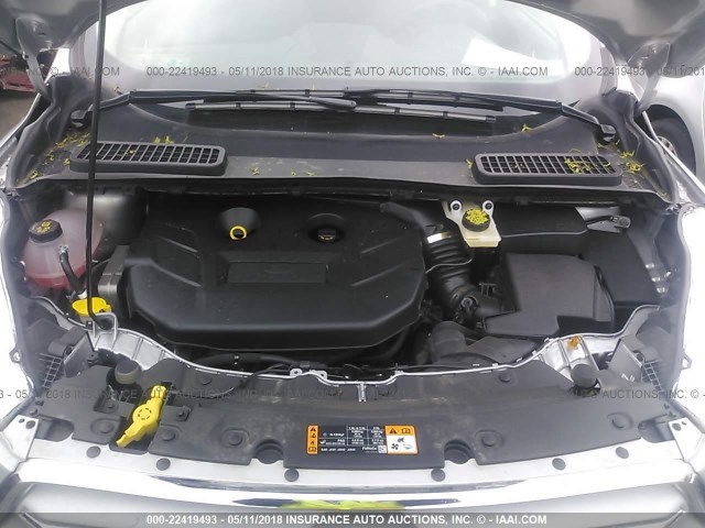 1FMCU9J90JUA10634 - 2018 FORD ESCAPE TITANIUM Gümüş fotoğraf 10