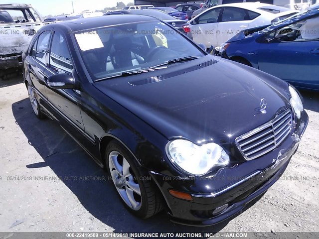 WDBRF52H86A881523 - 2006 MERCEDES-BENZ C GENERATION 2006 230 BLACK photo 1