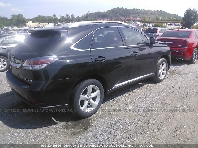 2T2BK1BA4EC242975 - 2014 LEXUS RX 350/BASE/F SPORT BLACK photo 4