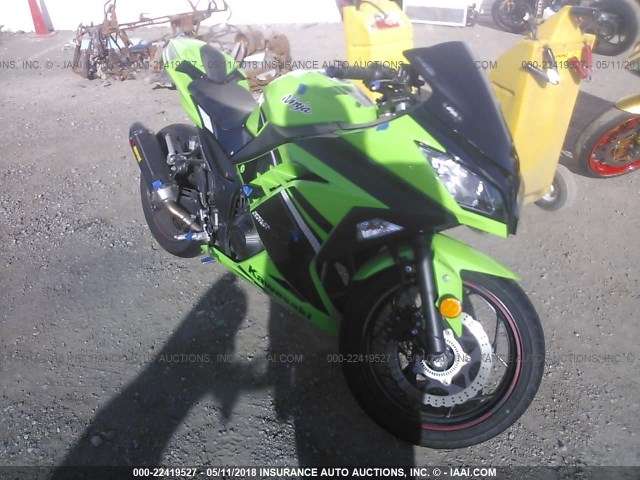 JKAEX8B19EA005134 - 2014 KAWASAKI EX300 B GREEN photo 1