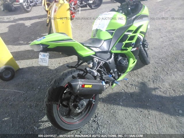 JKAEX8B19EA005134 - 2014 KAWASAKI EX300 B GREEN photo 4