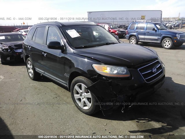 5NMSH73E98H201943 - 2008 HYUNDAI SANTA FE SE/LIMITED BLACK photo 1