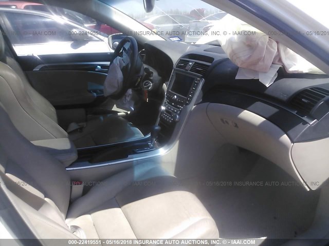 19UUA66297A046619 - 2007 ACURA TL WHITE photo 5