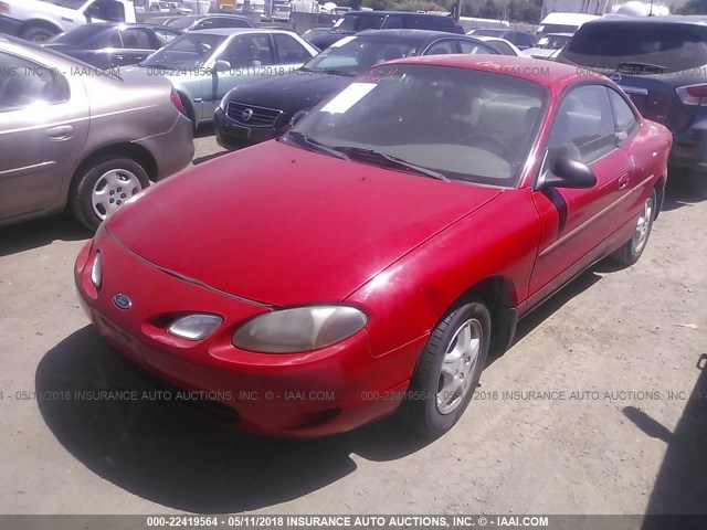 3FAFP1133WR159811 - 1998 FORD ESCORT ZX2/SPORT RED photo 2