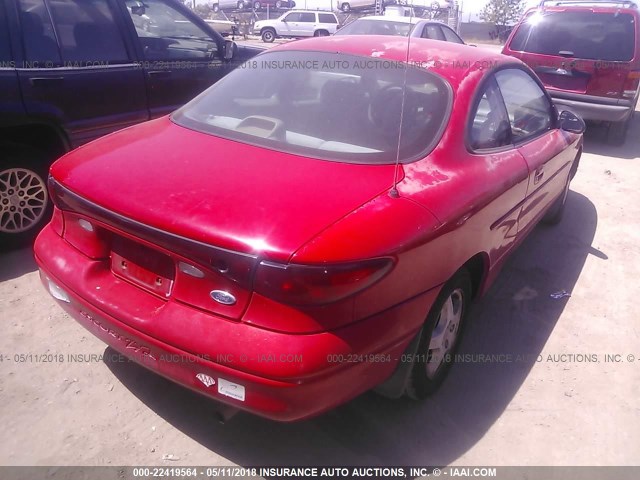 3FAFP1133WR159811 - 1998 FORD ESCORT ZX2/SPORT RED photo 4