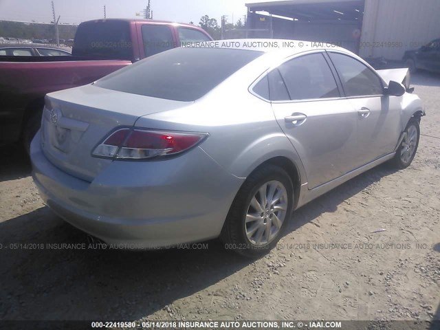 1YVHZ8DH8C5M16340 - 2012 MAZDA 6 I 银色 照片 4