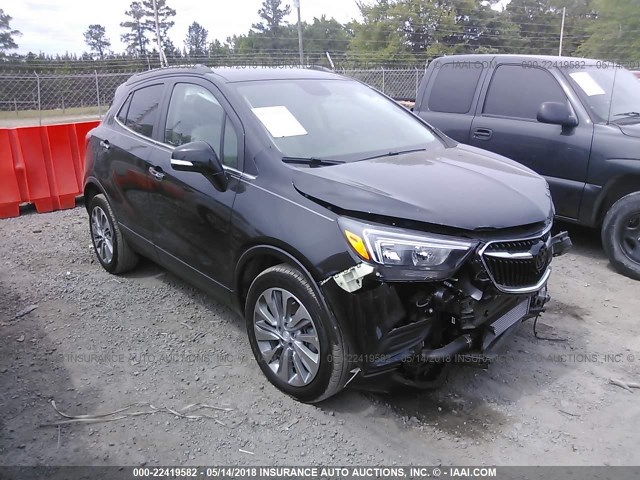 KL4CJASB3JB569360 - 2018 BUICK ENCORE PREFERRED BLACK photo 1