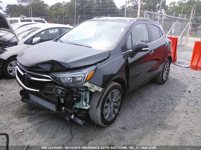 KL4CJASB3JB569360 - 2018 BUICK ENCORE PREFERRED Қара фото 2