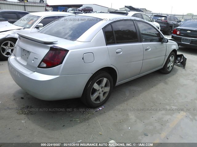 1G8AL55B07Z107374 - 2007 SATURN ION LEVEL 3 SILVER photo 4