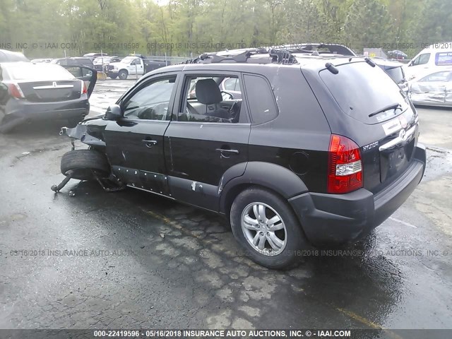 KM8JN12D86U270165 - 2006 HYUNDAI TUCSON GLS/LIMITED BLACK photo 3